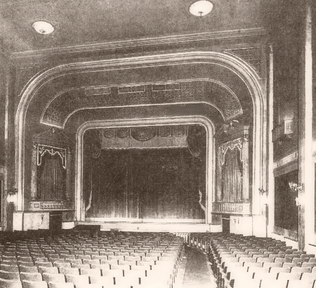 The Columbia auditorium as it originally appeared 