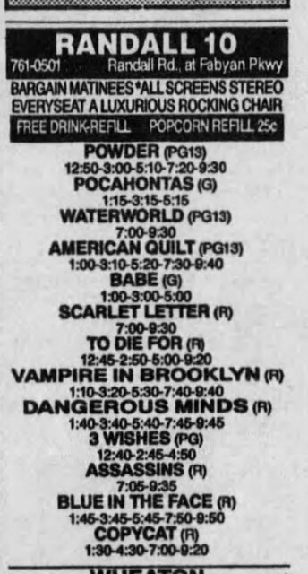 November 10, 1995 grand opening ad