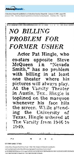 A Long Run at This Theatre (1966)