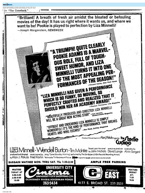 The Great Directors: Alan J. Pakula (1969)