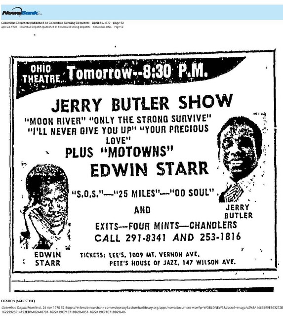 Jerry Butler, R. I. P. (1939 - 2025)