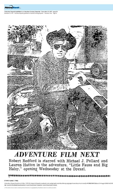 Robert Redford, R. I. P. (1936 - 2025)