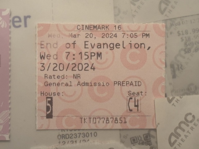 Cinemark Somerdale 16 XD Ticket Stub