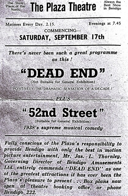 Plaza Cinema 12 Mitchell Street, Bendigo, VIC - 1938