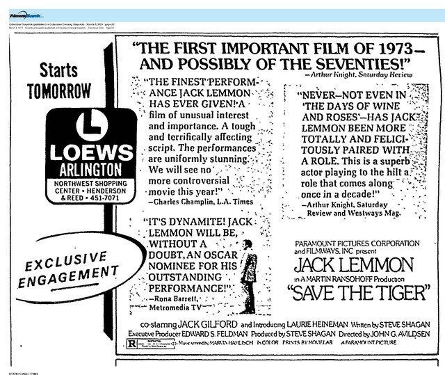 The Great Directors: John G. Avildsen (1973)