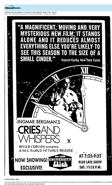 The Great Directors: Ingmar Bergman (1973)