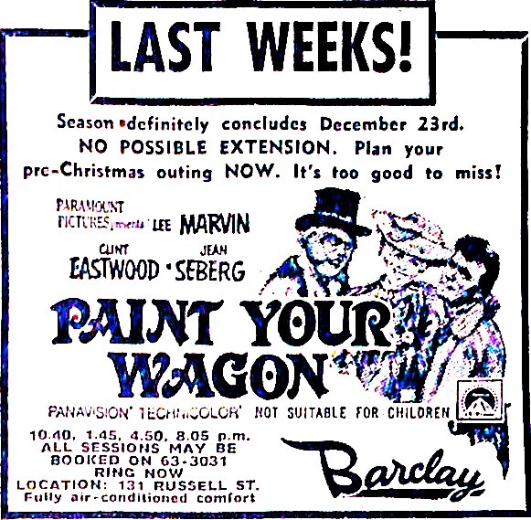 Barclay Theatre 131 Russell Street, Melbourne, VIC - 70mm installation.