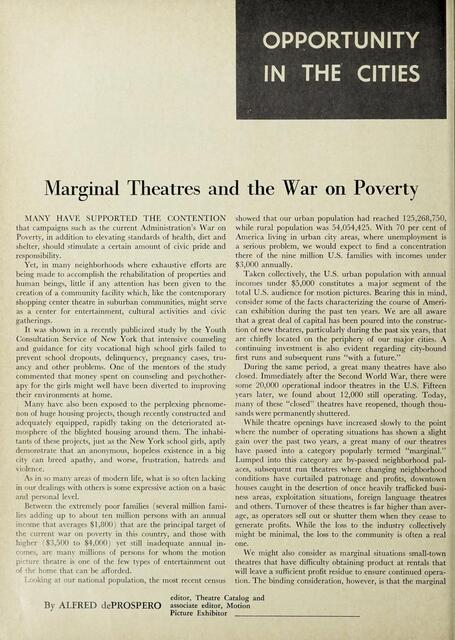 The Movie Theater Desert (From 1966 to Today)