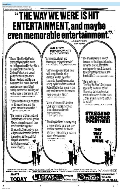 Robert Redford, R. I. P. (1936 - 2025)/The Great Directors: Sydney Pollack (1973)