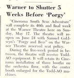 Prepping for 'Porgy' (1959)