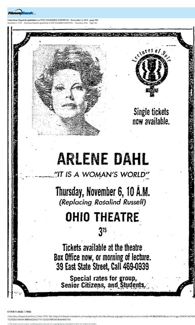 Arlene Dahl. RIP (1925 - 2021)