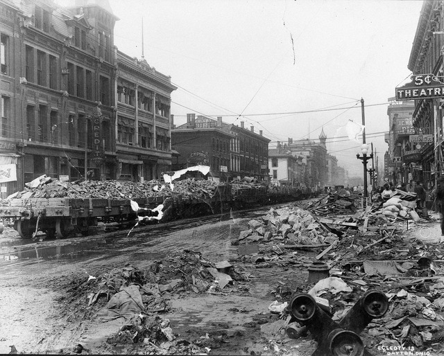Post 1913 flood photo credit Robert Historian Roberson.