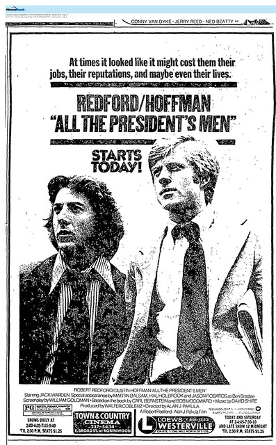 Robert Redford, R. I. P. (1936 - 2025)/The Great Directors: Alan J. Pakula (1976)