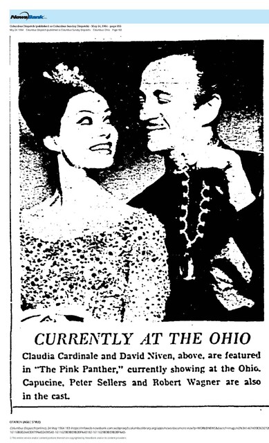 Claudia Cardinale, R. I. P. (1938 - 2025)/The Great Directors: Blake Edwards (1964)