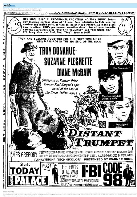 Diane McBain, RIP (1941 - 2022)/The Great Directors: Raoul Walsh (1964)