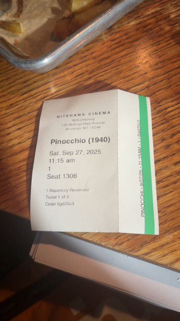 Nitehawk Cinema Williamsburg Ticket Stub