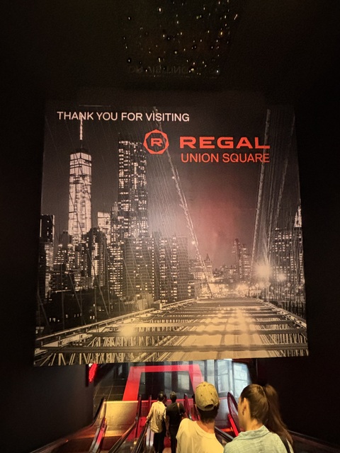 Regal Union Square Exit Sign