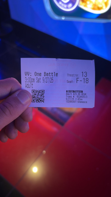 Regal Union Square Ticket Stub