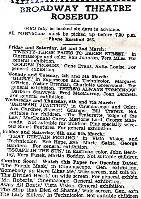 Broadway Theatre 1017 Point Nepean Road, Rosebud, VIC  - 1957