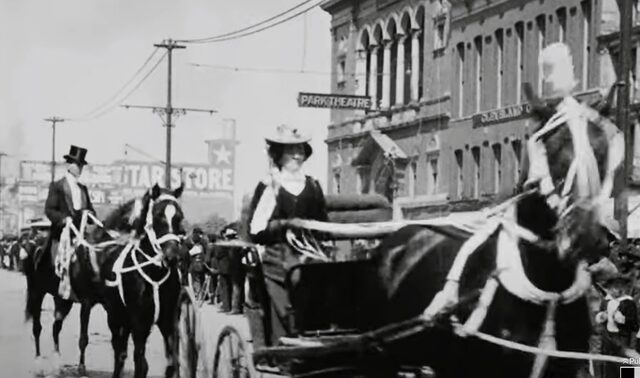 Early 1900s photo credit All Hoosier Facebook Page. Ringling Brothers Circus parade.