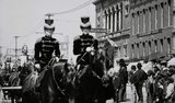 ["Early 1900s photo credit All Hoosier Facebook Page. Ringling Brothers Circus parade."]