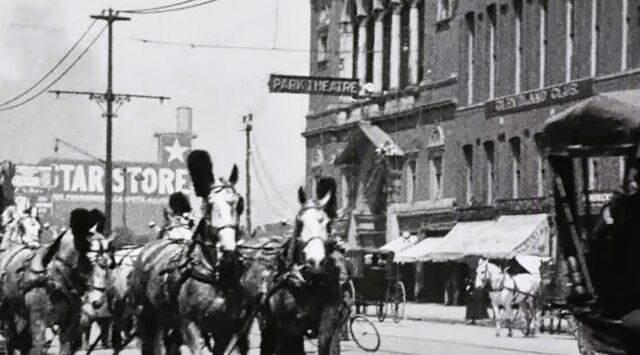 Early 1900s photo credit All Hoosier Facebook Page. Ringling Brothers Circus parade.