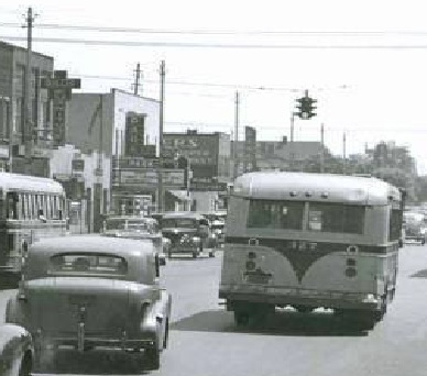 Close-up of the Park Theater in the 1940s