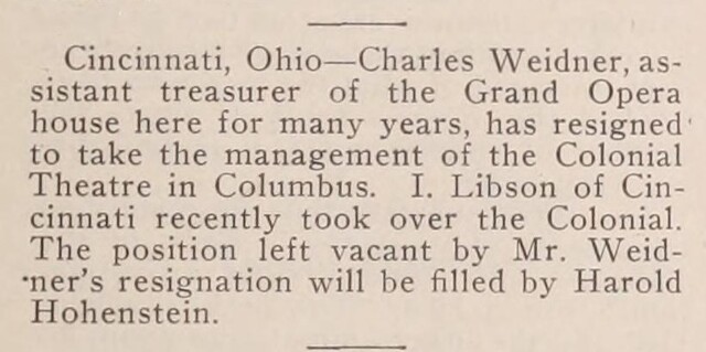 Managerial Change (1917-1918)