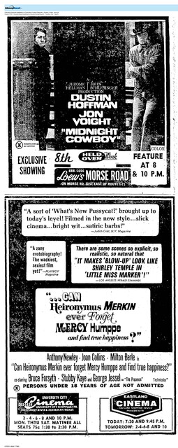 The Hollywood X-Rated Movie Era:  1969