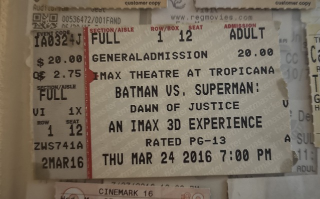 Tropicana IMAX Theatre Ticket Stub