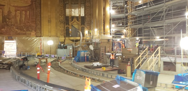 Castro Inside Construction Front Stage Area