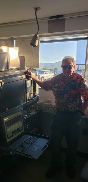Big Terry In Sunset Projection Booth