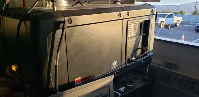 Digital Projector At Sunset DI 