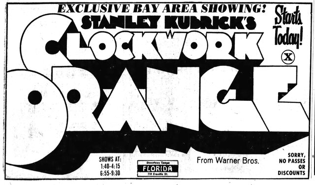 Clockwork Orange Opens in Tampa