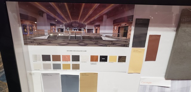 New Rug Samples In Lobby