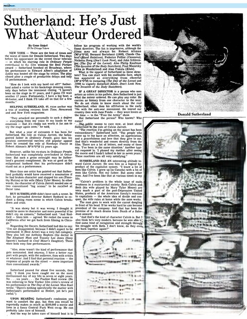 Donald Sutherland, RIP (1935 - 2024)