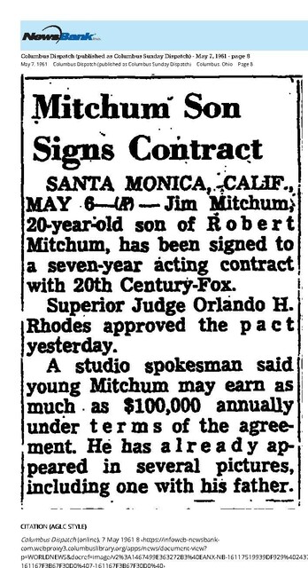 Jim Mitchum, R. I. P. (1941 - 2025)