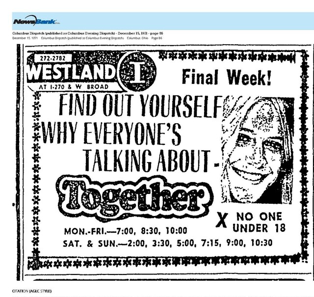 The X-Rated Movie Era (1971)