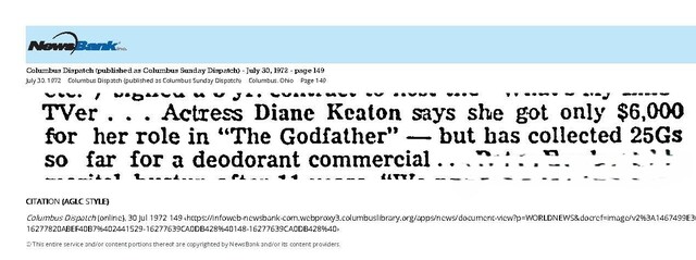 Diane Keaton, R. I. P. (1946 - 2025)