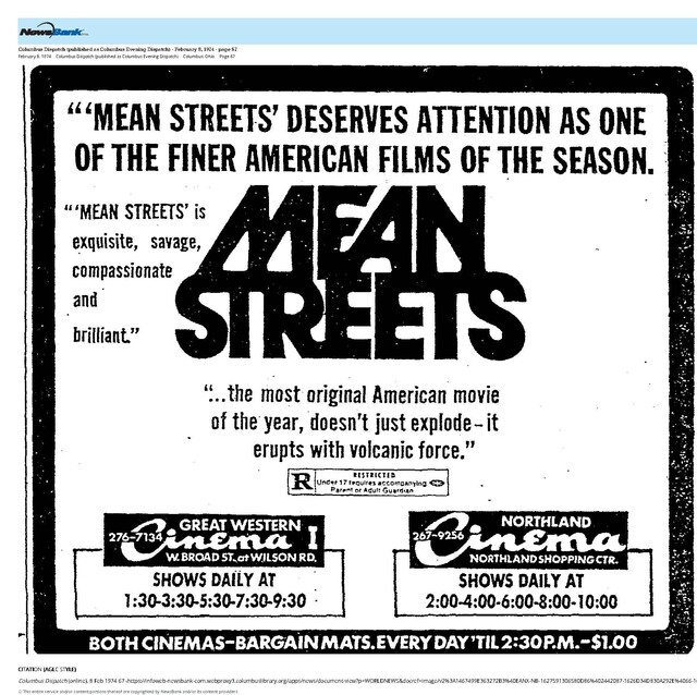 The Great Directors: Martin Scorsese (1974)