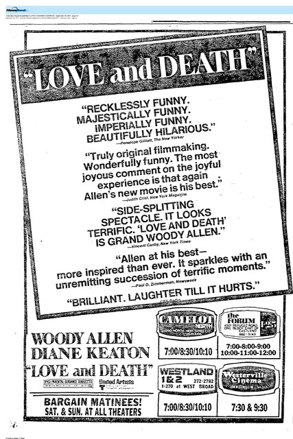 Diane Keaton, R. I. P. (1946 - 2025)/The Great Directors: Woody Allen (1975)