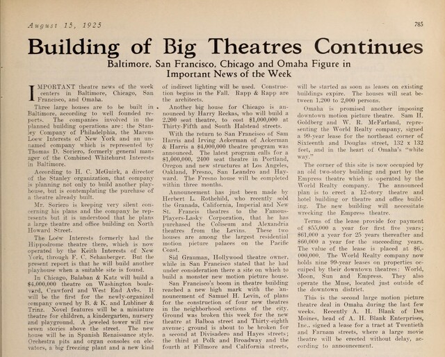 The Movie Palace Age (1925)