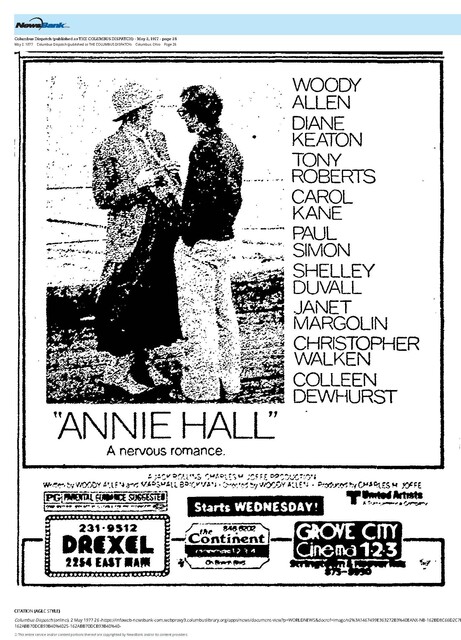 Diane Keaton, R. I. P. (1946 - 2025)/Tony Roberts RIP, (1939 - 2025)/Shelly Duvall, RIP, (1949-2024)