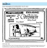 Shelley Duvall, RIP (1949 - 2024)/The Great Directors: Robert Altman (1977)