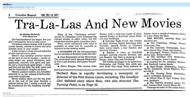 Christmas 1977 Movies