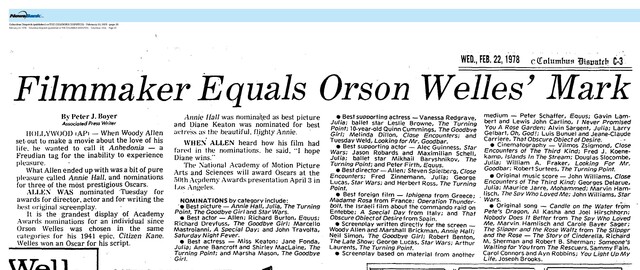 The Great Directors: Woody Allen (1978)