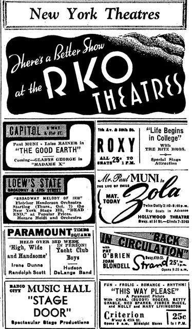 October 1937 Films