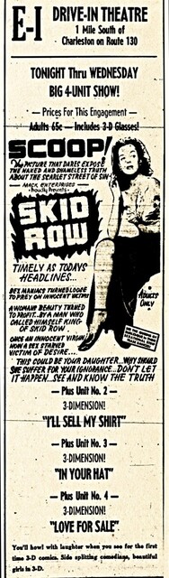 Charleston Drive-In 2121 18th Street, Charleston, IL - 1953 3D PRESENTATION.