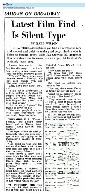 Patricia Crowley, R. I. P. (1933 - 2025)