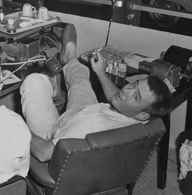 May 1957 photo credit Gordon Baxter courtesy the Tyrrell Historical Library.